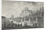 Mokhovaya Street and the Pashkov House in Moscow by Anonymous