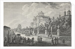 Mokhovaya Street and the Pashkov House in Moscow by Anonymous