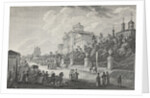 Mokhovaya Street and the Pashkov House in Moscow by Anonymous