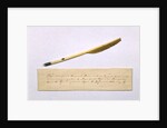 Quill pen with which Nikolai Gogol worked on the second part of the Dead Souls by Anonymous
