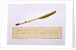 Quill pen with which Nikolai Gogol worked on the second part of the Dead Souls by Anonymous