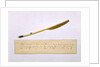 Quill pen with which Nikolai Gogol worked on the second part of the Dead Souls by Anonymous