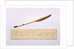 Quill pen with which Nikolai Gogol worked on the second part of the Dead Souls by Anonymous