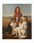 Children in the field, 1860s by Anonymous