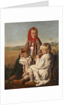 Children in the field, 1860s by Anonymous