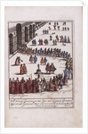 Procession of the Doge and his entourage in the Piazza San Marco in Venice, 1609 by Anonymous
