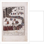 Procession of the Doge and his entourage in the Piazza San Marco in Venice, 1609 by Anonymous