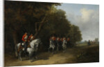 1st Squadron of the Life Guard Hussar Regiment on maneuvers, 1838 by Anonymous