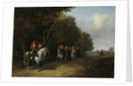 1st Squadron of the Life Guard Hussar Regiment on maneuvers, 1838 by Anonymous