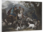 The Wild Boar Hunting in Poland, 1830s by Anonymous