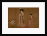 Court Ladies Wearing Flowered Headdresses, 8th century by Anonymous