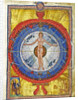 The Cosmic Spheres and Human Being. (Vision from Liber Divinorum Operum), ca 1220-1230 by Anonymous