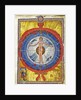 The Cosmic Spheres and Human Being. (Vision from Liber Divinorum Operum), ca 1220-1230 by Anonymous