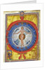 The Cosmic Spheres and Human Being. (Vision from Liber Divinorum Operum), ca 1220-1230 by Anonymous