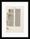 The Gutenberg Bible, 1454 by Anonymous