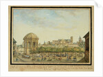 The little court in Mainz with the Sebastian chapel and the ruin of the Jesuit Church, 1824 by Anonymous
