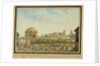 The little court in Mainz with the Sebastian chapel and the ruin of the Jesuit Church, 1824 by Anonymous