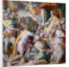 Emperor Otto I brings the Church treasury to Pope John XII. back, ca 1563 by Anonymous