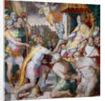 Emperor Otto I brings the Church treasury to Pope John XII. back, ca 1563 by Anonymous