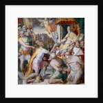 Emperor Otto I brings the Church treasury to Pope John XII. back, ca 1563 by Anonymous