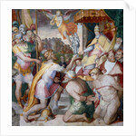 Emperor Otto I brings the Church treasury to Pope John XII. back, ca 1563 by Anonymous