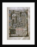 Market scene and Presentation of the book to Philip the Good by Anonymous