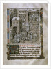 Market scene and Presentation of the book to Philip the Good by Anonymous
