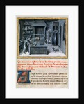 The translator reading the Latin text in the library, ca 1460 by Anonymous