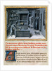 The translator reading the Latin text in the library, ca 1460 by Anonymous