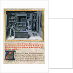 The translator reading the Latin text in the library, ca 1460 by Anonymous