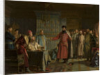 Zakhary Lyapunovs quarrel with the Tsar Vasili Shuisky at Kremlin, 1886 by Anonymous