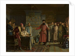 Zakhary Lyapunovs quarrel with the Tsar Vasili Shuisky at Kremlin, 1886 by Anonymous