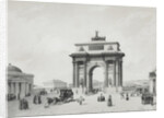The Triumphal Arch at the Tver Gates in Moscow, 1840s by Anonymous