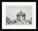 The Triumphal Arch at the Tver Gates in Moscow, 1840s by Anonymous