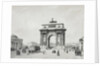The Triumphal Arch at the Tver Gates in Moscow, 1840s by Anonymous