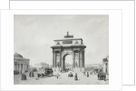 The Triumphal Arch at the Tver Gates in Moscow, 1840s by Anonymous
