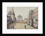 View of the Strastnaya Square in Moscow, Early 1800s by Anonymous