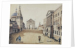 View of the Strastnaya Square in Moscow, Early 1800s by Anonymous