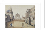View of the Strastnaya Square in Moscow, Early 1800s by Anonymous