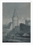 View of the ruins caused by a bomb explosion in the Moscow Kremlin during the retreat of the French by Anonymous