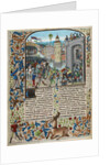 The Battle of Caen in 1346 by Anonymous