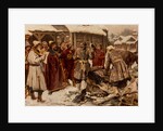 Falconers at the Amusement court of Moscow in the 17th Century, 1902 by Anonymous