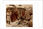 Falconers at the Amusement court of Moscow in the 17th Century, 1902 by Anonymous