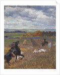 Illustration for poem Hunting with hounds by Nikolay Nekrasov, Early 20th cen by Anonymous