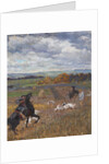 Illustration for poem Hunting with hounds by Nikolay Nekrasov, Early 20th cen by Anonymous
