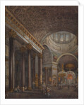 Interior view of the Kazan Cathedral in St. Petersburg, 1850s by Anonymous