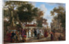 The Corpus Christi procession in a village by Anonymous