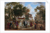 The Corpus Christi procession in a village by Anonymous