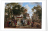 The Corpus Christi procession in a village by Anonymous