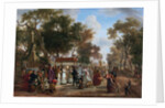 The Corpus Christi procession in a village by Anonymous